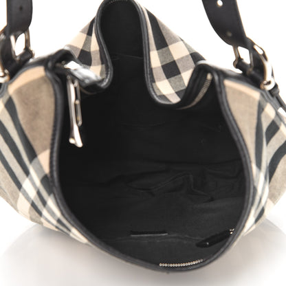 Burberry Beat Check Hobo Black 5 of 12