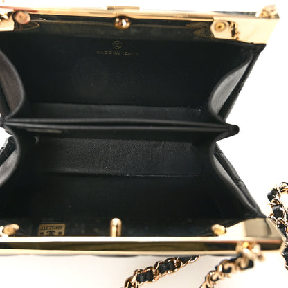 Chanel Lambskin Quilted Pearl CC Vanity Case Black 4 of 9