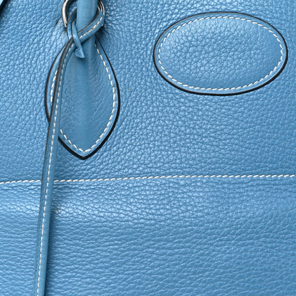 Hermes Taurillon Clemence Bolide 35 Bleu Jean 7 of 24