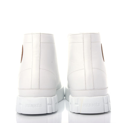 Hermes Calfskin Womens Climb Sneakers 37 White 7 of 11