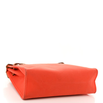 Hermes Vache Hunter Toile Herbag Zip 31 PM Capucine Fauve 5 of 14