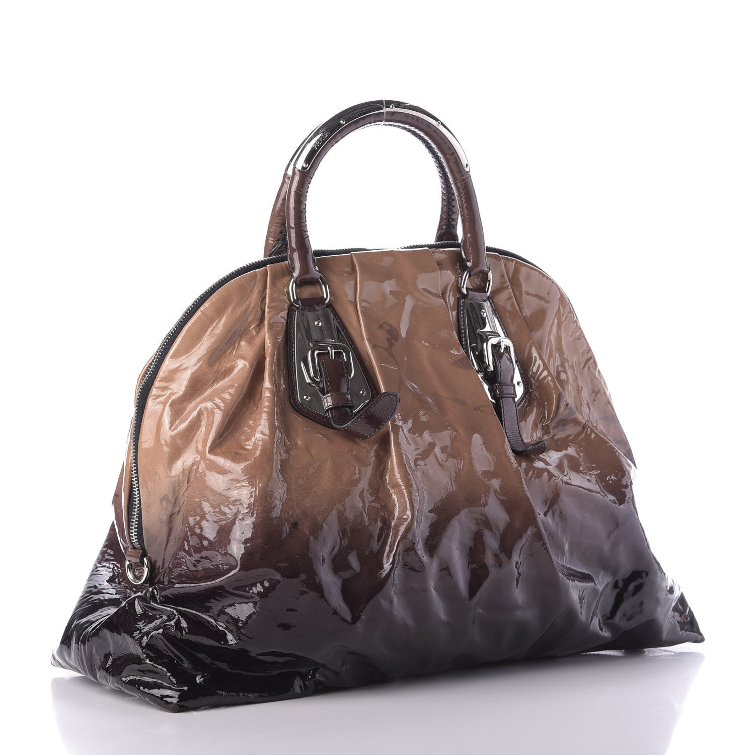 Prada Vernice Sfumata Bowler Nudo Black 3 of 11