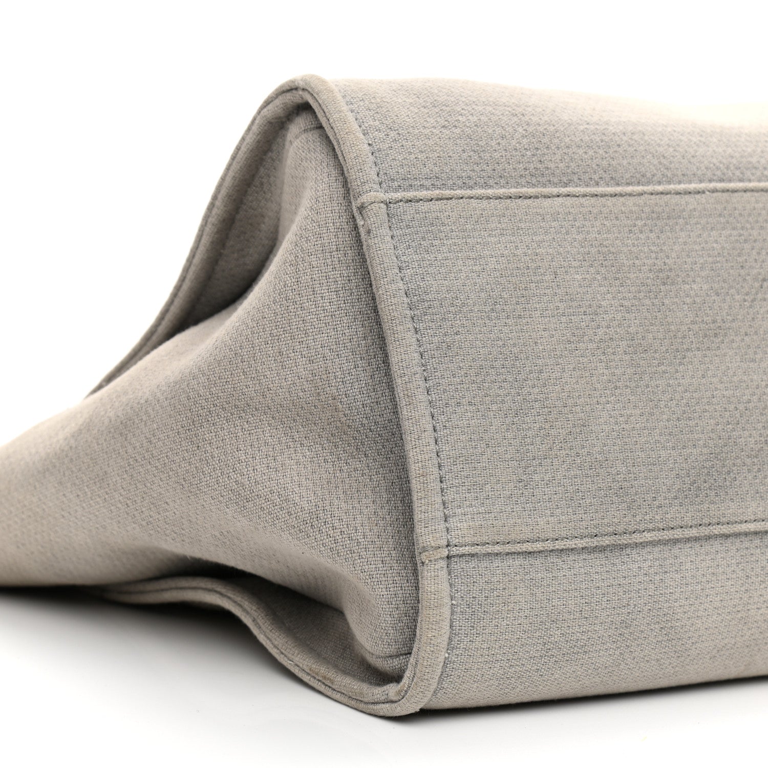 Chanel Canvas Large Deauville Tote Grey 8 of 13