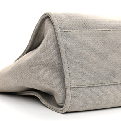 Chanel Canvas Large Deauville Tote Grey 8 of 13