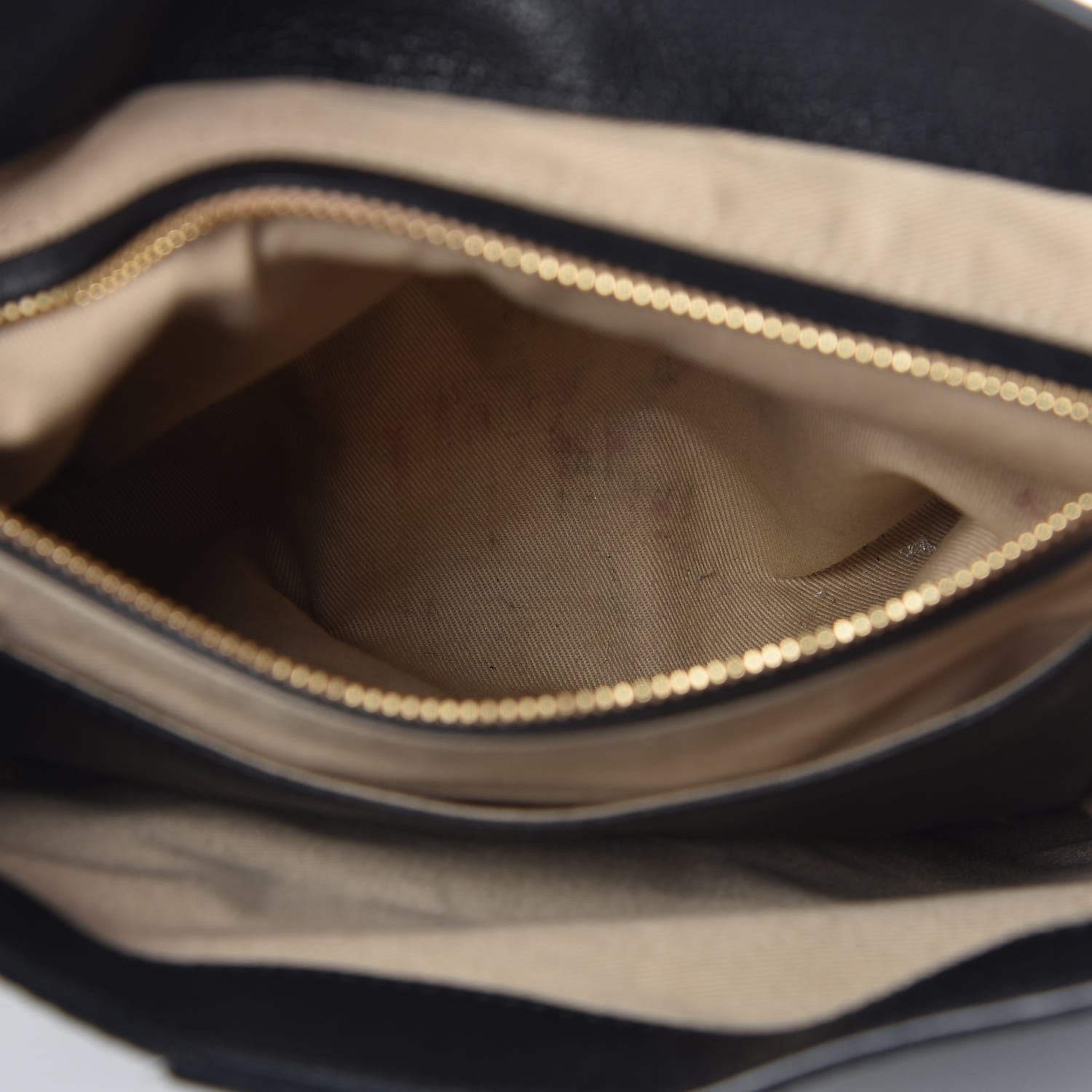 Chloe Grained Lambskin Calfskin Medium Lexa Shoulder Bag Black 9 of 22