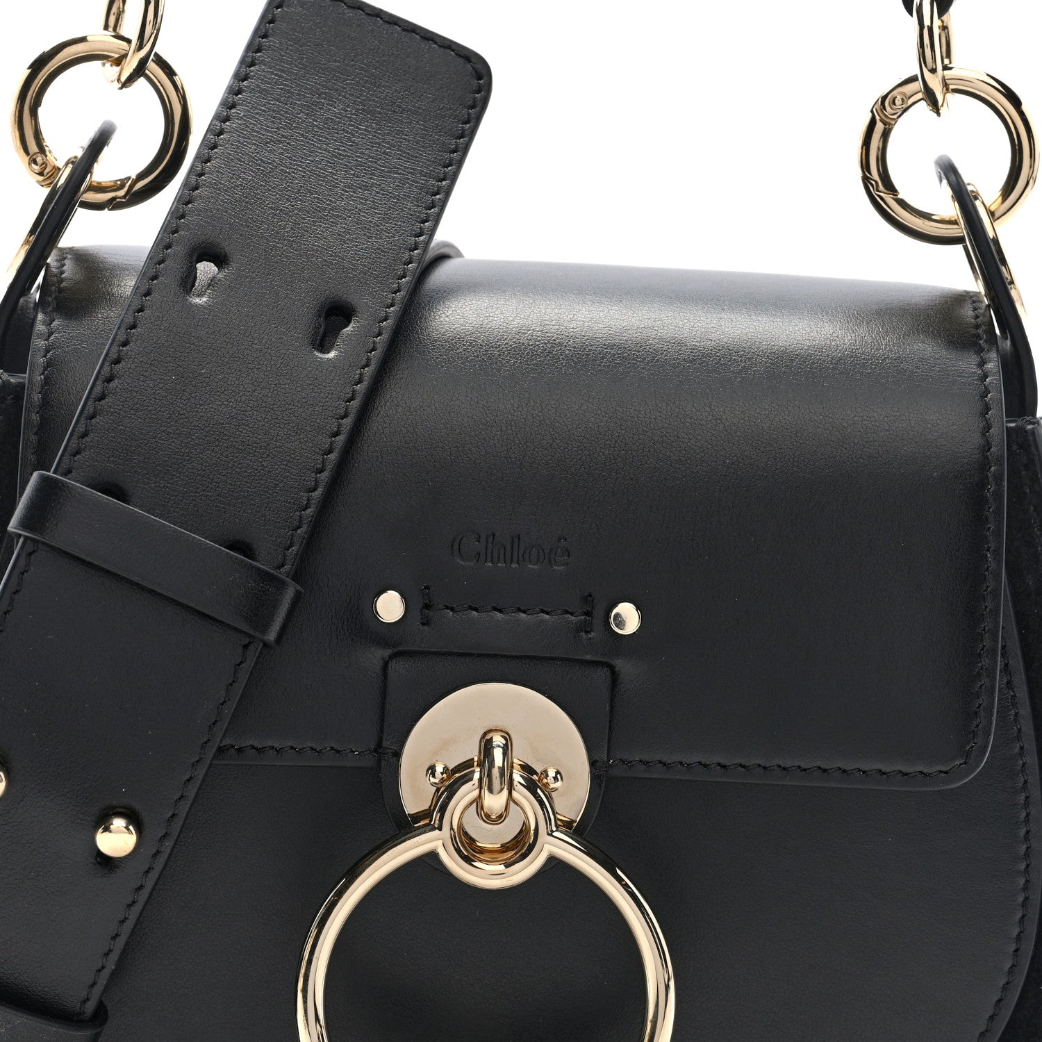 Chloe Calfskin Small Tess Bag Black 7 of 9