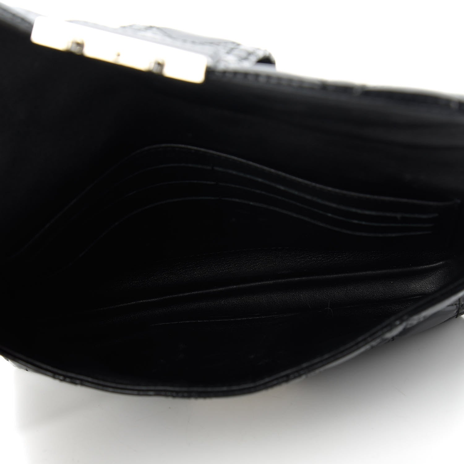 Christian Dior Patent Cannage New Lock Pouch Black 5 of 10