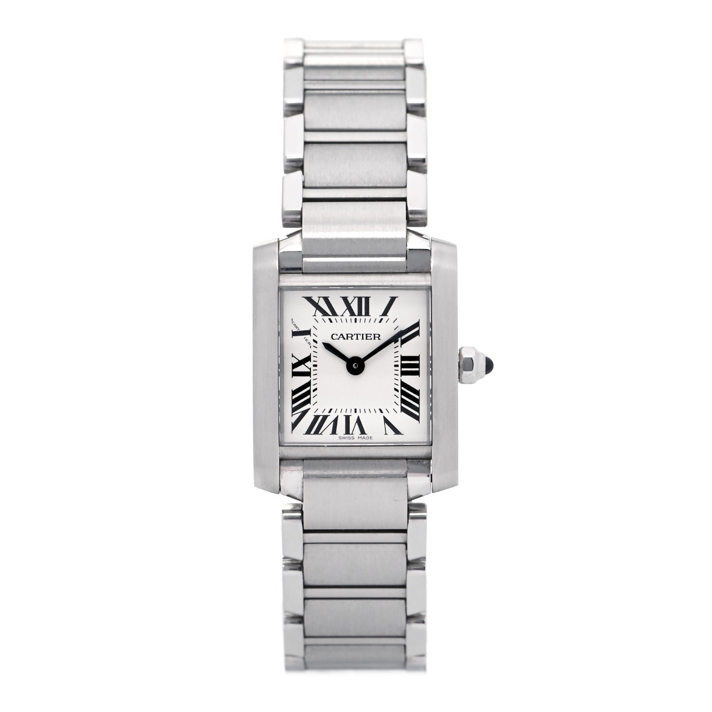 Stainless Steel 20mm Tank Francaise Quartz Watch