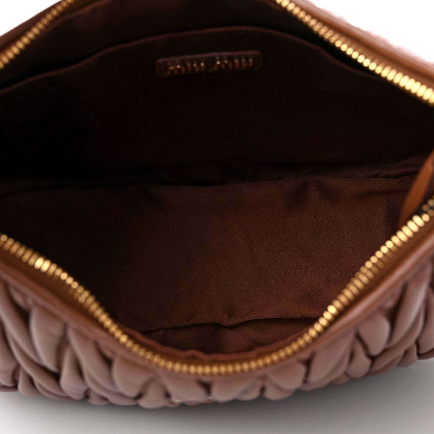 Nappa Matelasse Wander Large Hobo Cognac