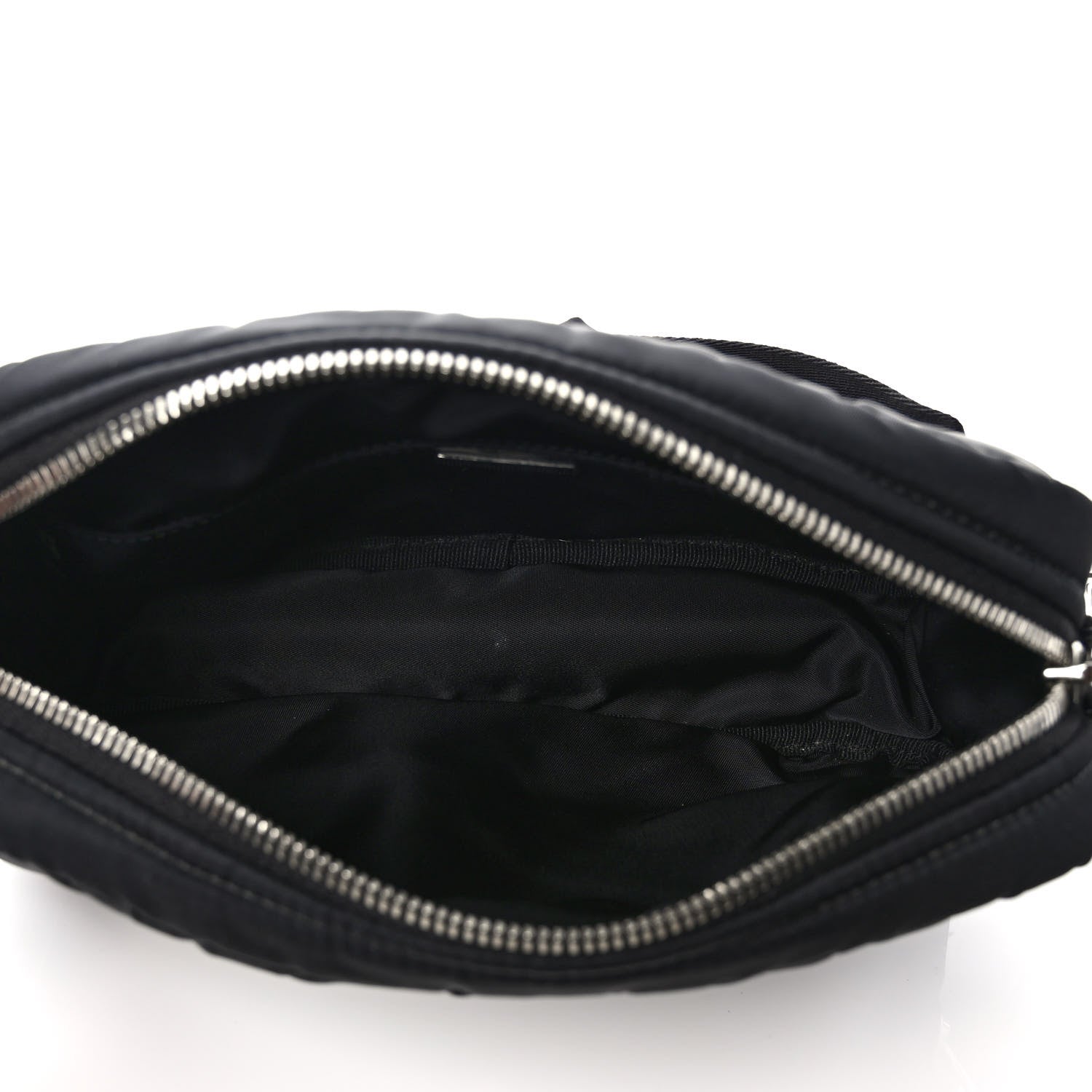 Prada Re-Nylon Triangle Quilted Padded Shoulder Bag Black 6 of 9