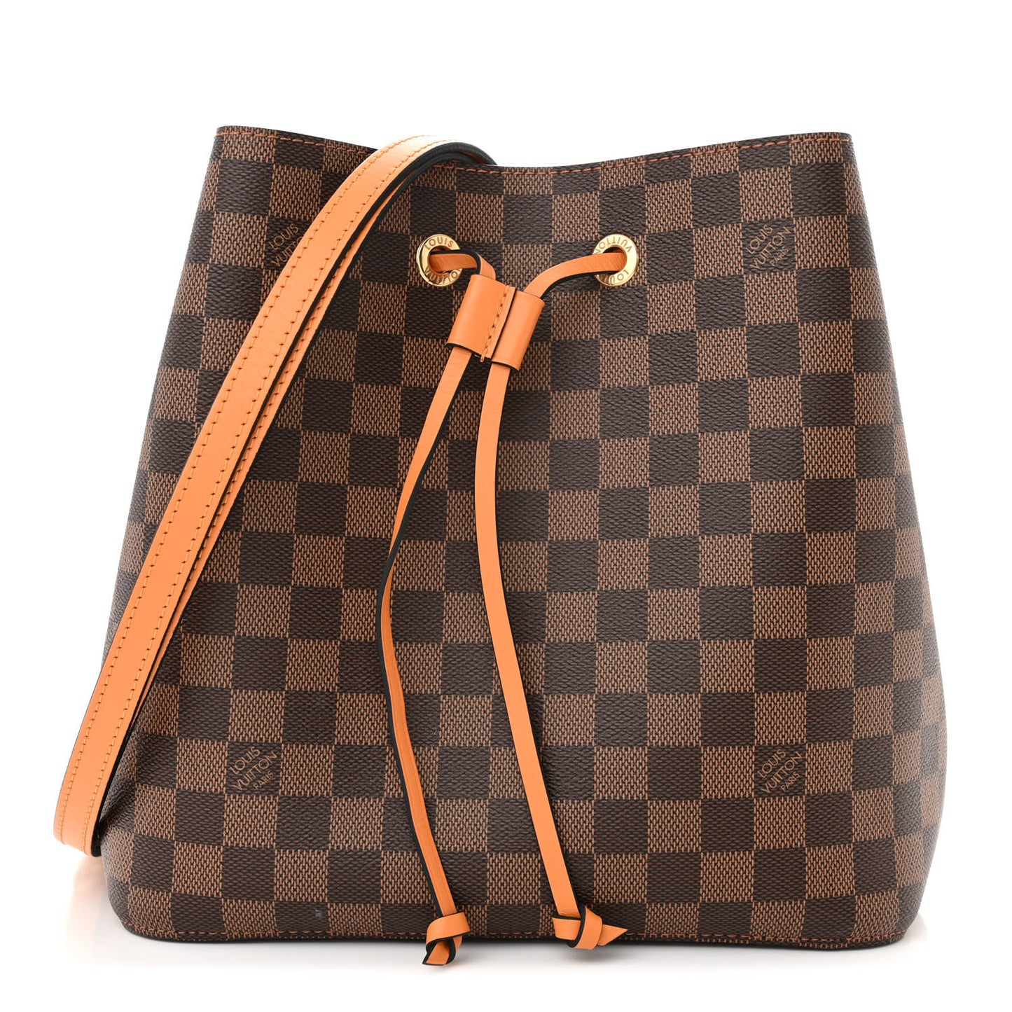 Damier Ebene Neonoe MM Safran