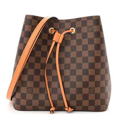 Louis Vuitton Damier Ebene Neonoe MM Safran 1 of 11