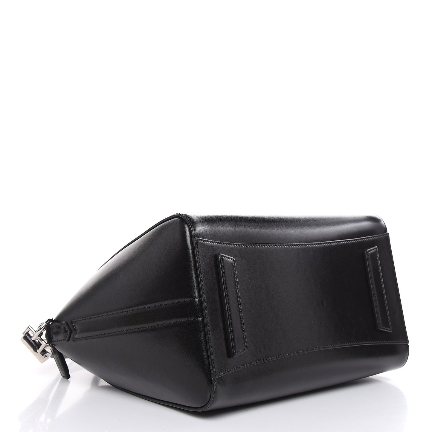 Shiny Lord Calfskin Medium Antigona Black