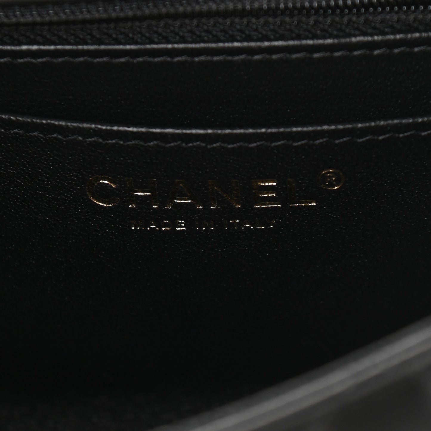 Lambskin Quilted Mini Square Flap Black