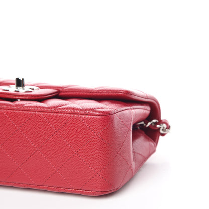 Chanel Caviar Quilted Mini Rectangular Flap Pink 9 of 10