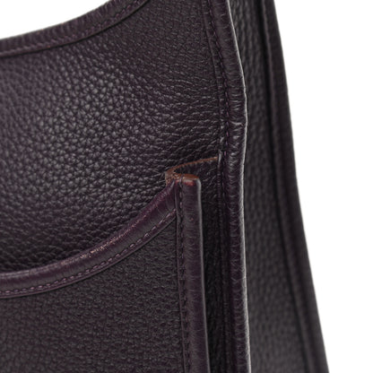 Hermes Taurillon Clemence Evelyne III GM Raisin 15 of 16