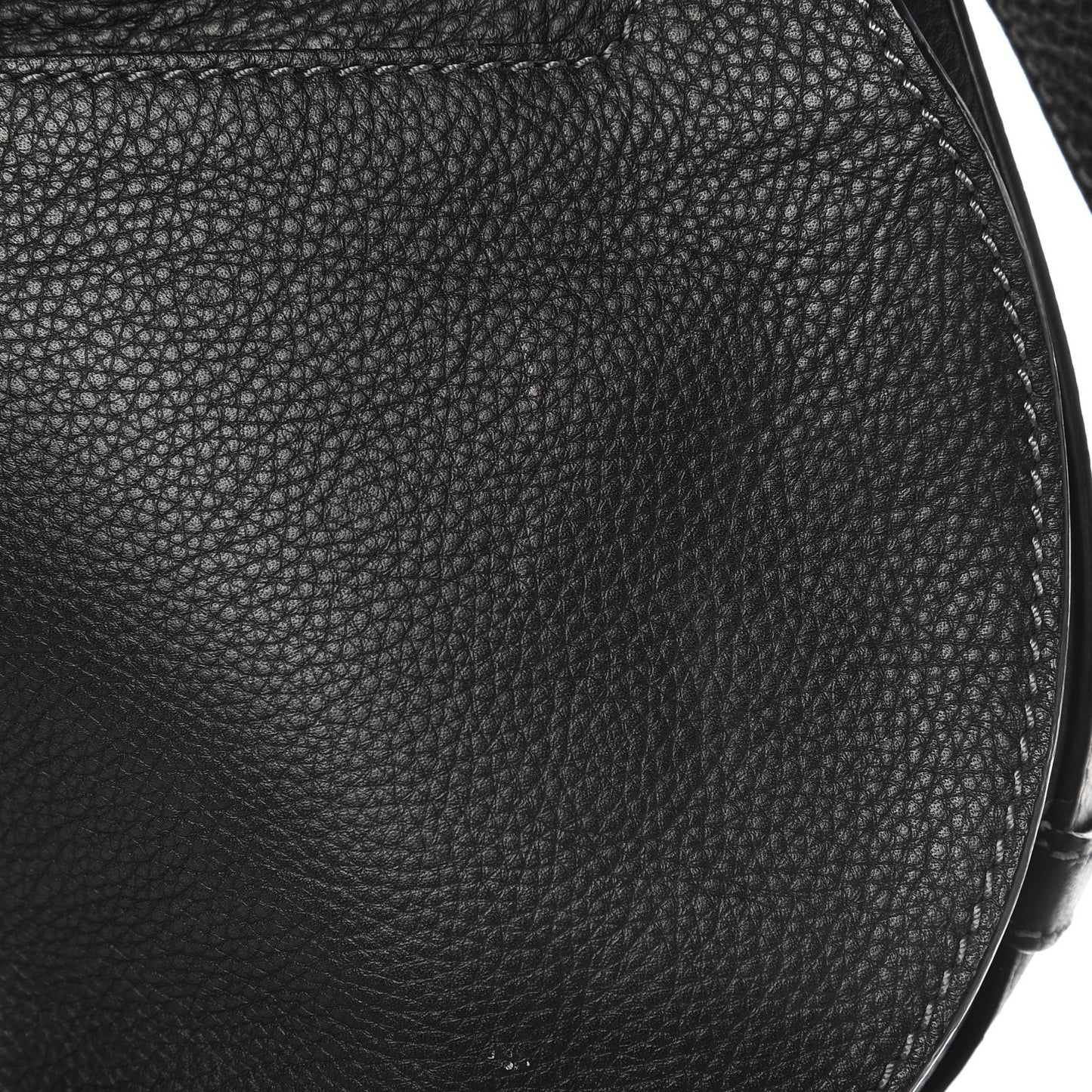 Calfskin Medium Marcie Round Crossbody Bag Black