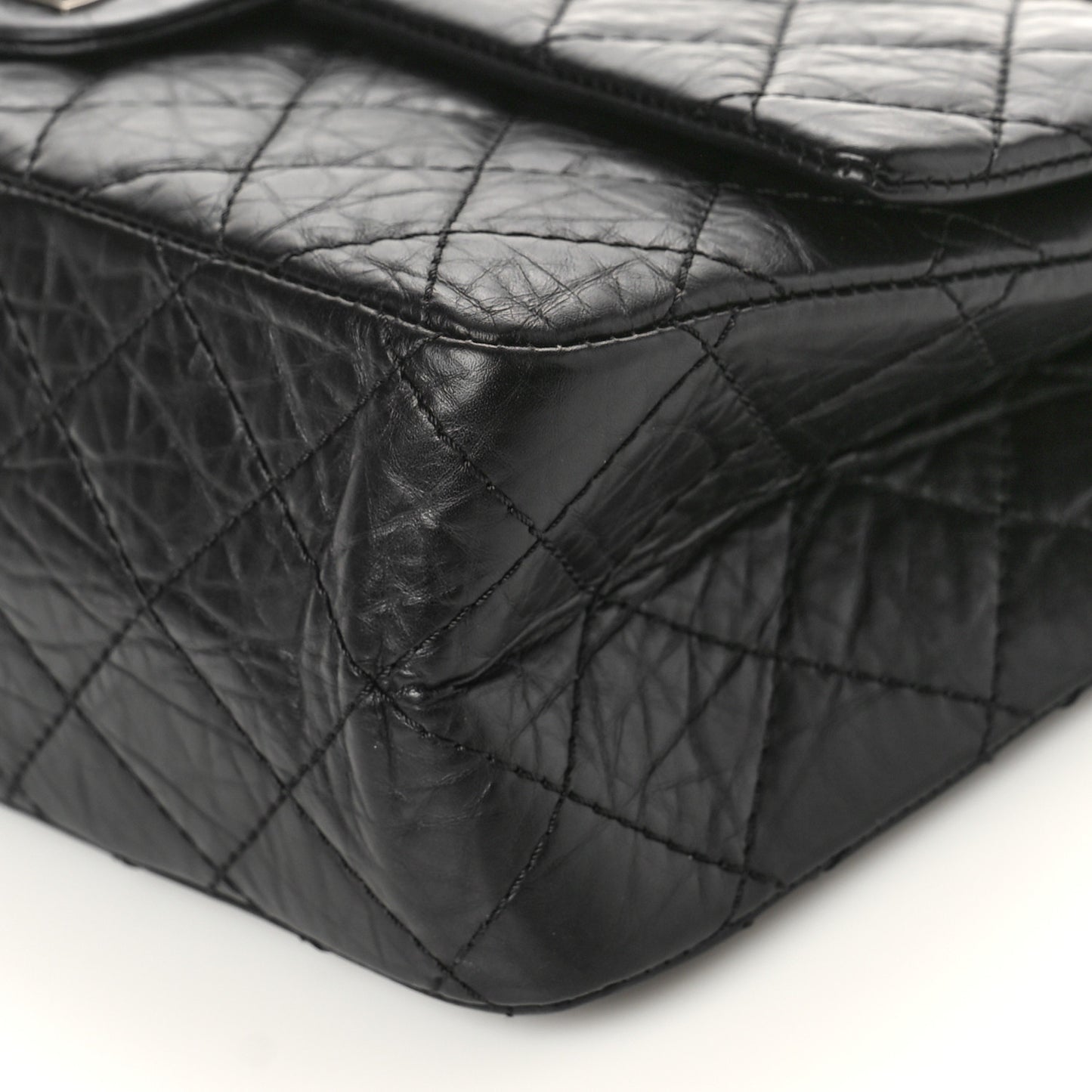 Aged Calfskin Quilted 2.55 Reissue 226 Flap Black