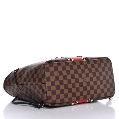 Louis Vuitton Damier Ebene Karakoram Neverfull MM 4 of 7