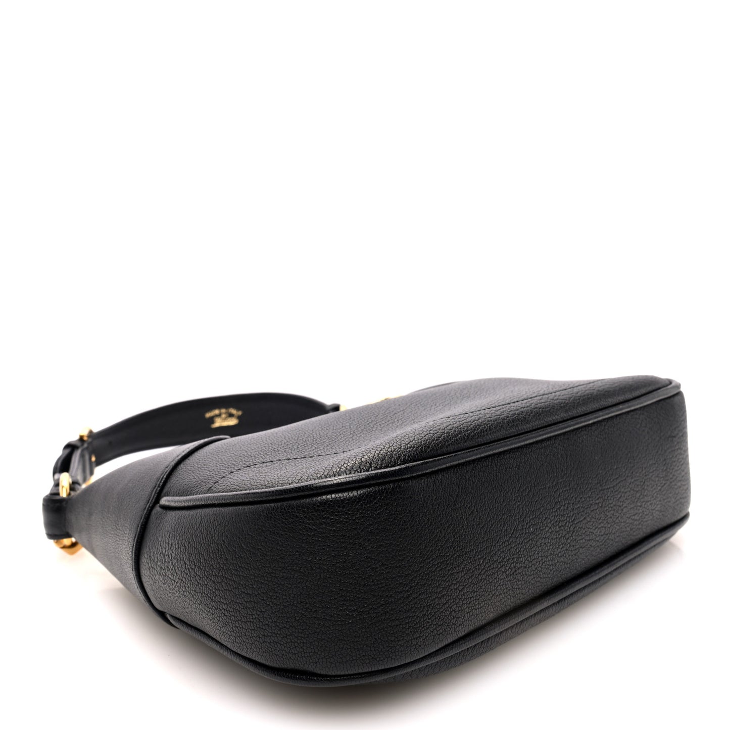 Goatskin Small Aphrodite Shoulder Bag Black