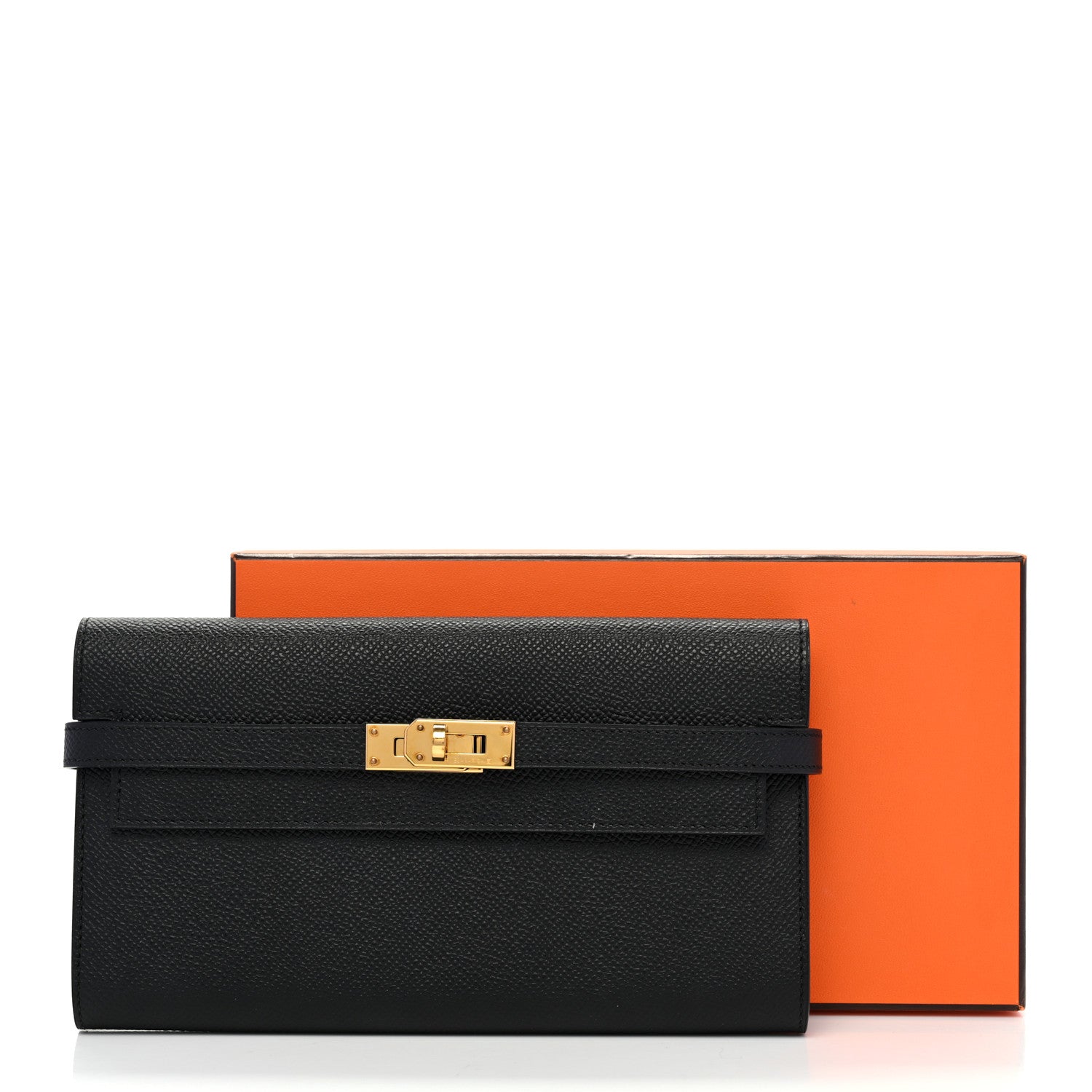Hermes Epsom Kelly Longue Wallet Black 7 of 7