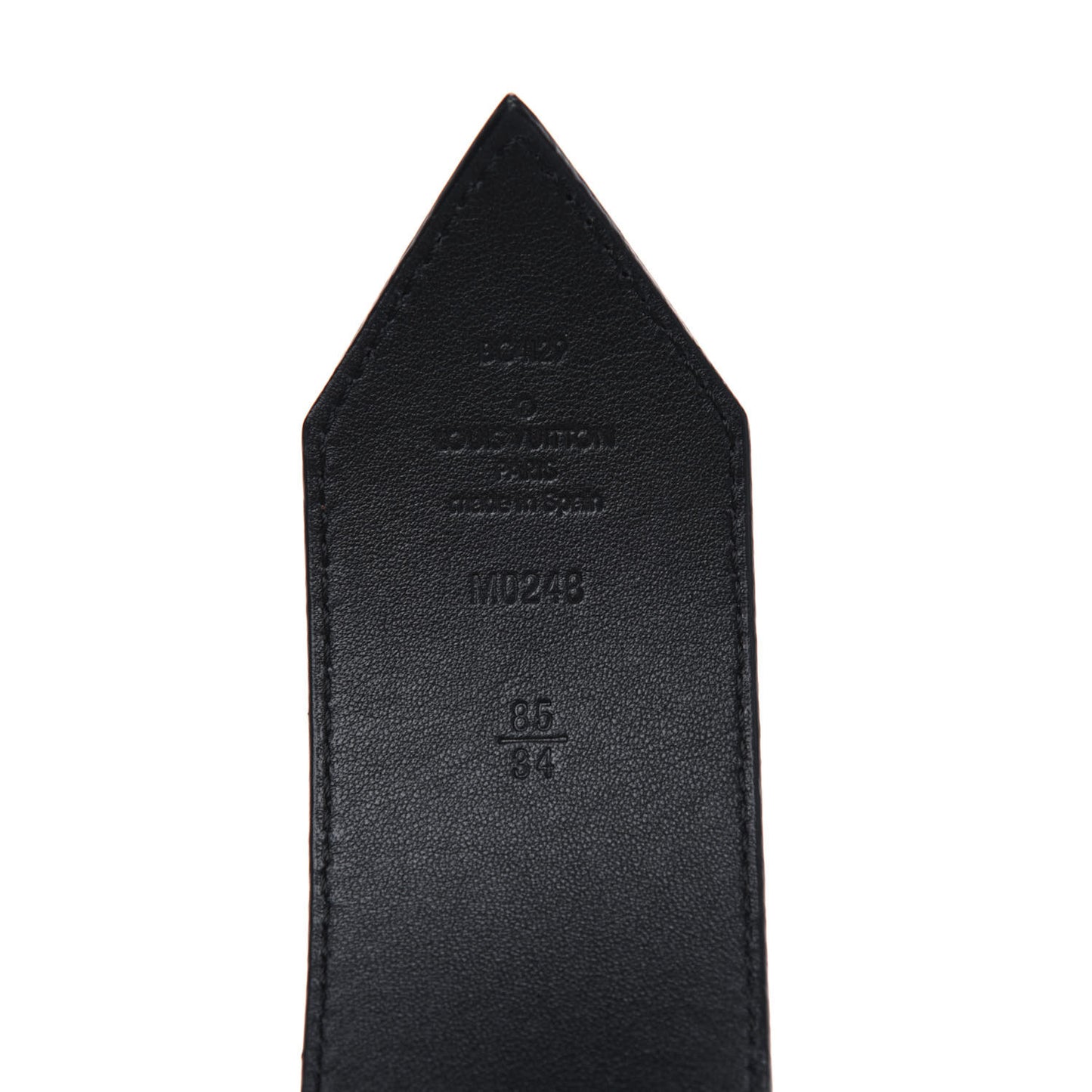 Calfskin 45mm Tie The Knot LV Belt 85 34 Black