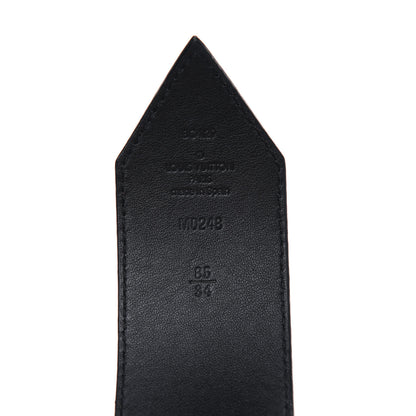 Louis Vuitton Calfskin 45mm Tie The Knot LV Belt 85 34 Black 3 of 4
