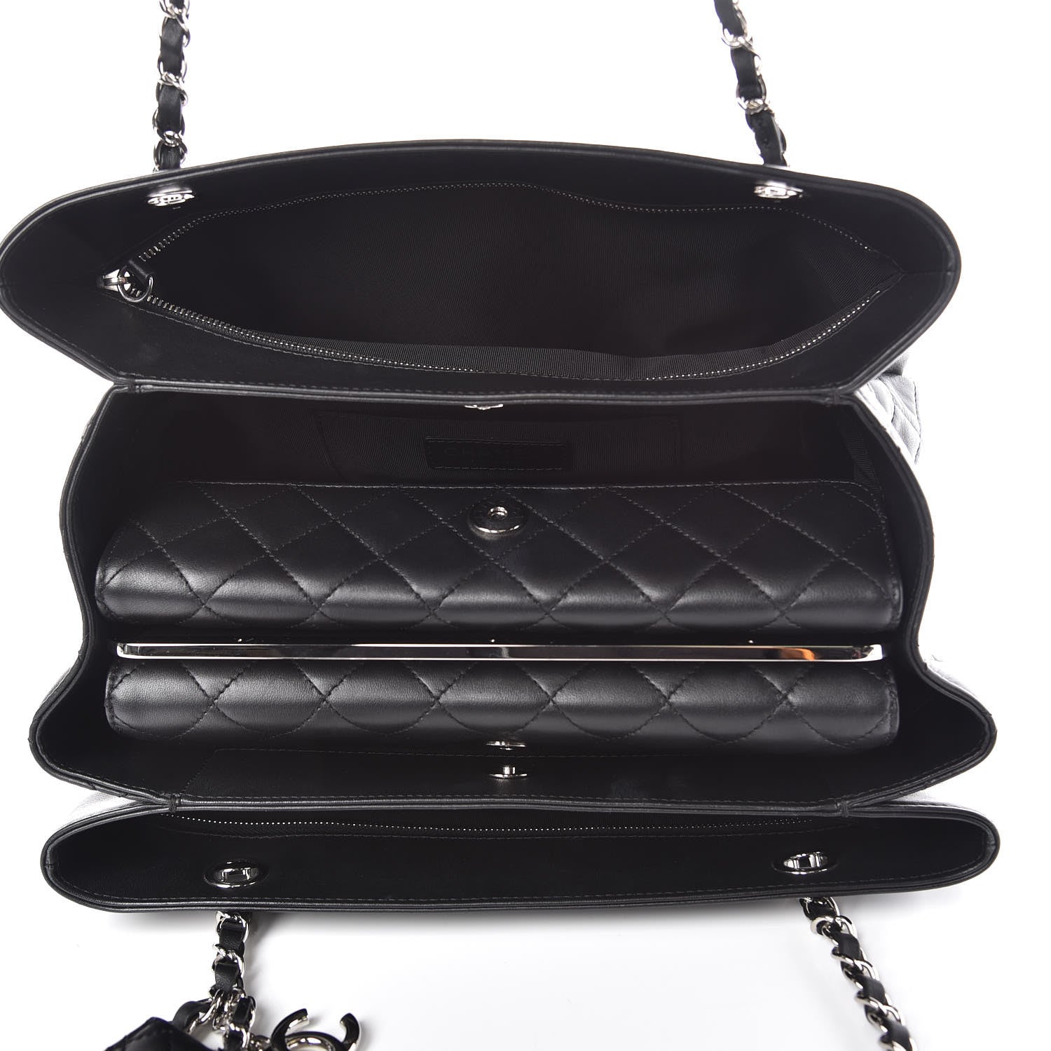 Chanel Calfskin Shopping Tote Black 5 of 10