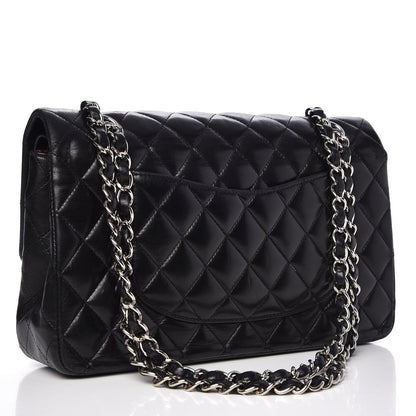 Chanel Lambskin Quilted Medium Double Flap Black 3 of 8