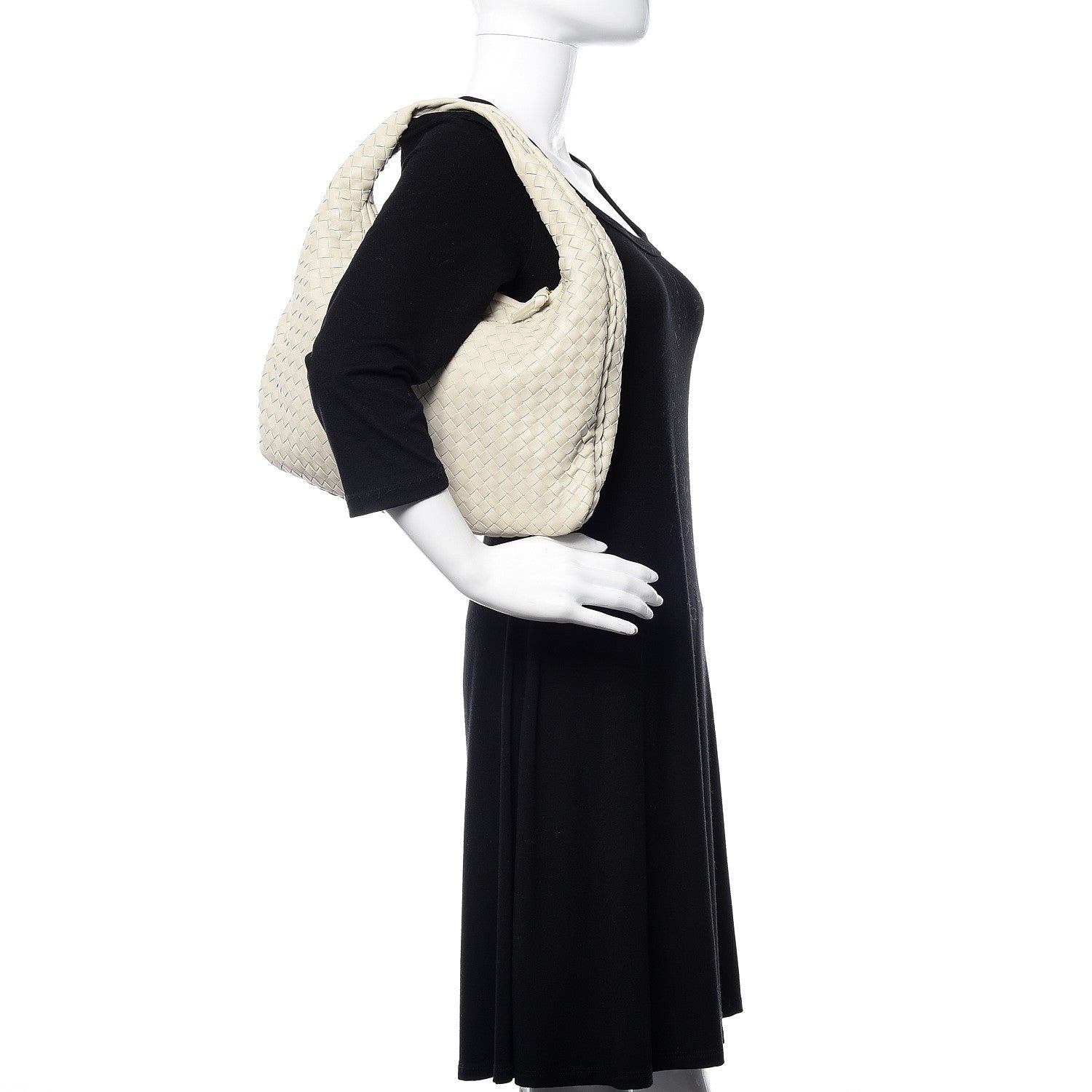 Bottega Veneta Nappa Intrecciato Medium Veneta Hobo Cream 2 of 11