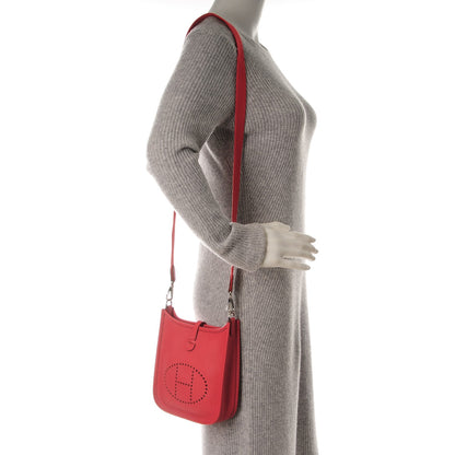 Hermes Taurillon Clemence Evelyne TPM Bougainvillea Rouge Pivoine 2 of 7