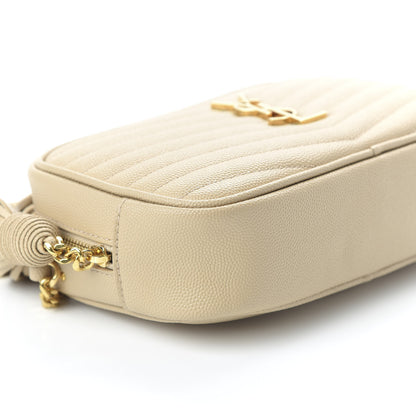 Saint Laurent Grain De Poudre Matelasse Monogram Mini Lou Camera Bag New Powder 6 of 9