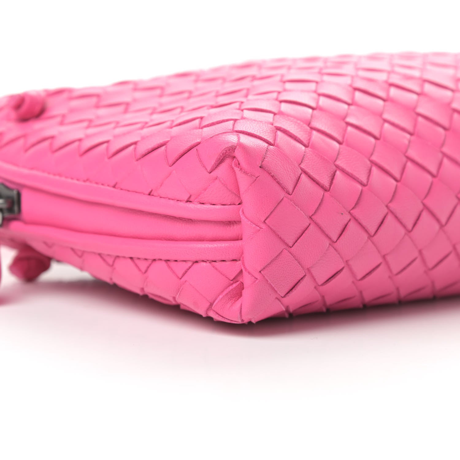 Bottega Veneta Nappa Intrecciato Nodini Bag Shock Pink 10 of 12