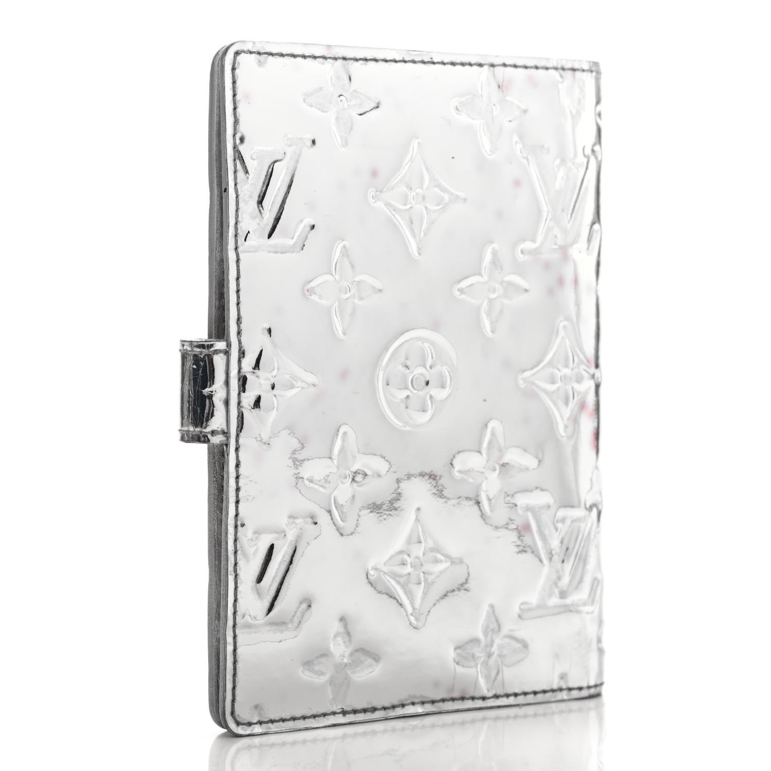 Louis Vuitton Monogram Miroir Small Ring Agenda Silver 3 of 13