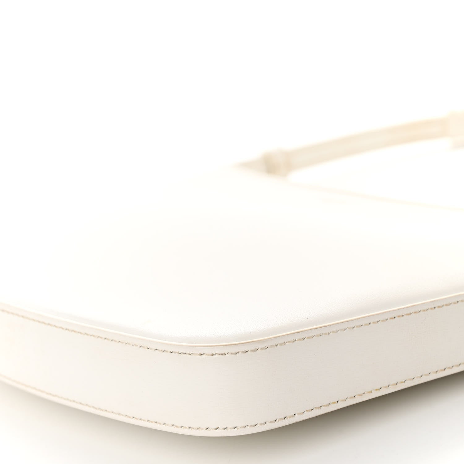 Celine Shiny Calfskin Medium Croque Bag Artic White 9 of 9