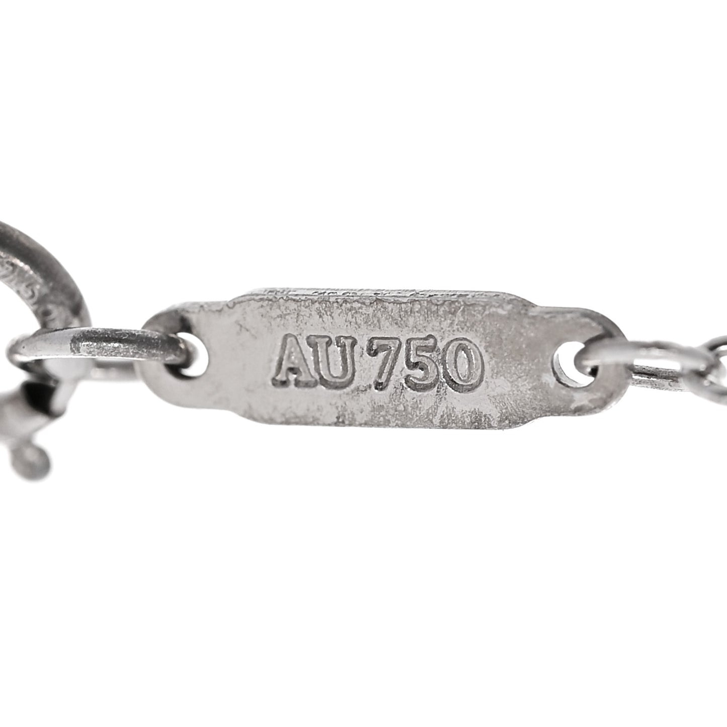 18K White Gold Diamond Atlas Bar Pierced Bracelet