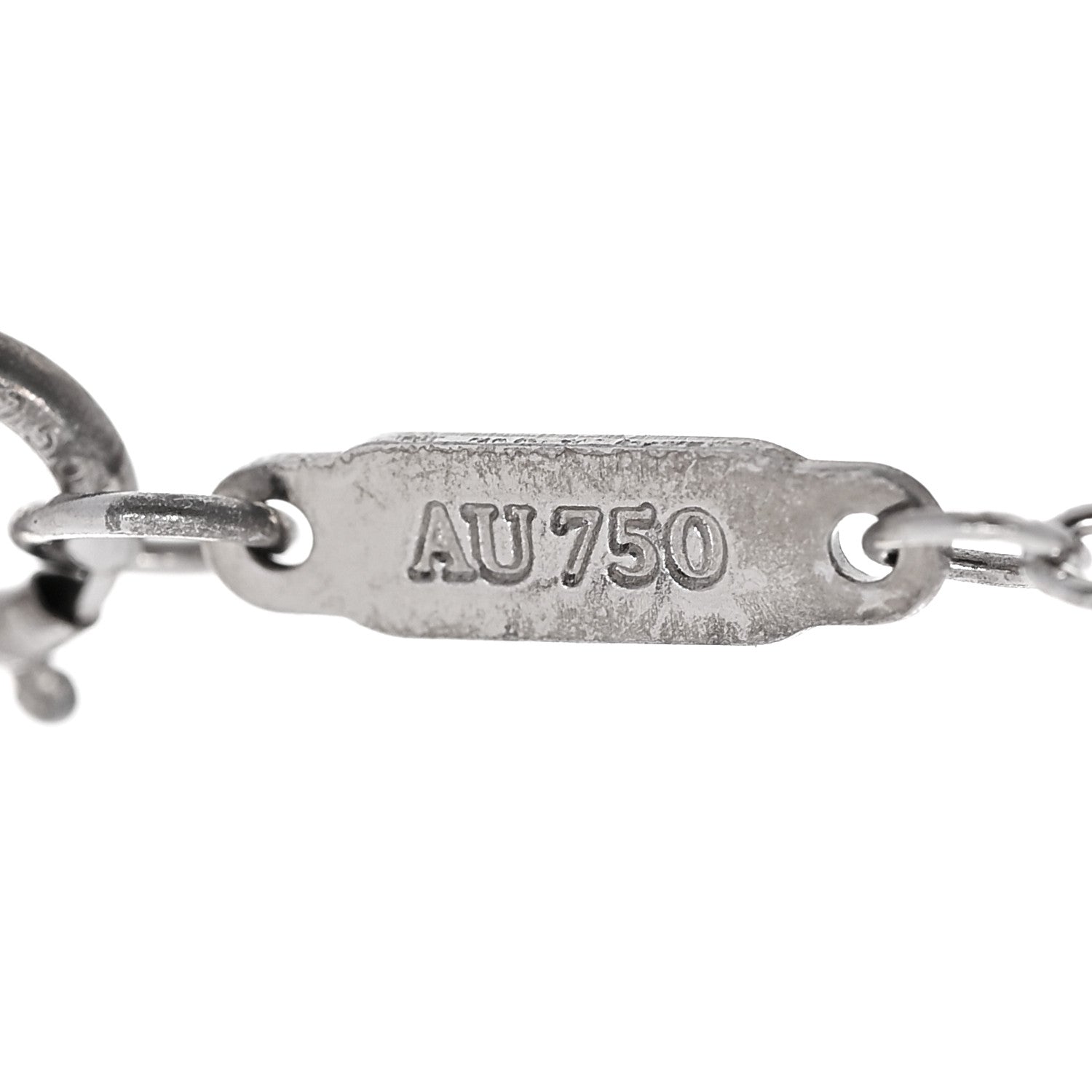 Tiffany 18K White Gold Diamond Atlas Bar Pierced Bracelet 4 of 5