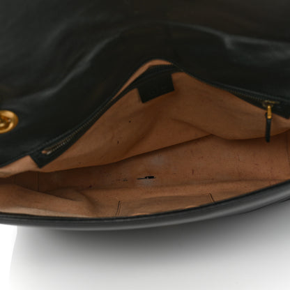 Gucci Calfskin Matelasse Large GG Marmont Shoulder Bag Black 5 of 11