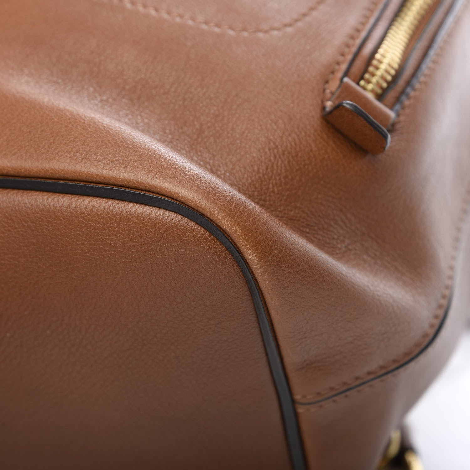 Chloe Suede Calfskin Small Faye Backpack Tan 9 of 10