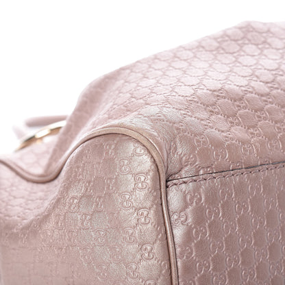 Gucci Metallic Microguccissima Medium Sukey Tote Dark Cipria 13 of 19