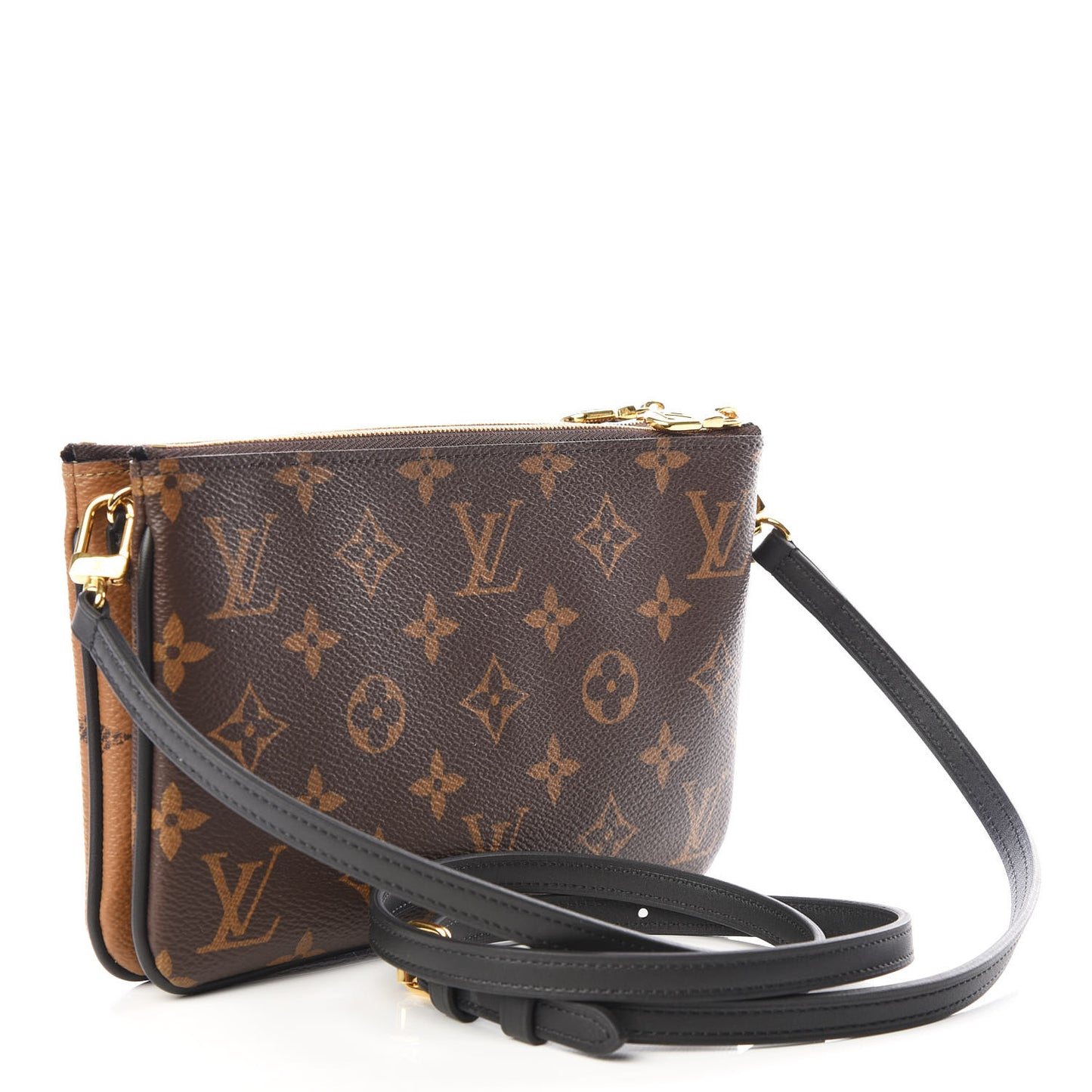 Reverse Monogram Giant Double Zip Pochette