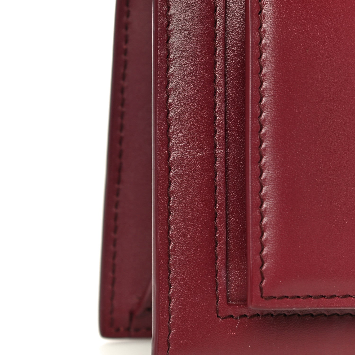 Balenciaga Box Calfskin XS Sharp Top Handle Bag Burgundy 22 of 29