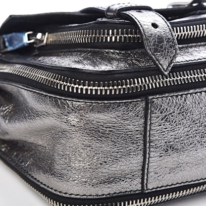 Proenza Schouler Metallic Lambskin Tiny PS1 Satchel Silver 14 of 15