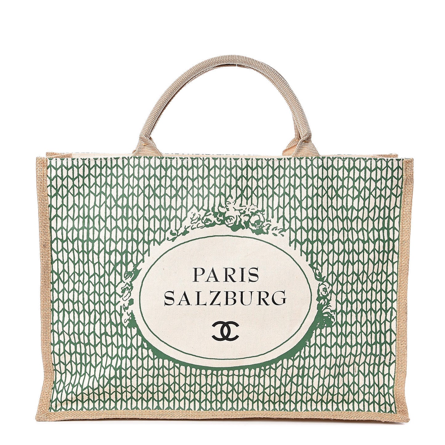Canvas Paris Salzburg Shopping Tote Green