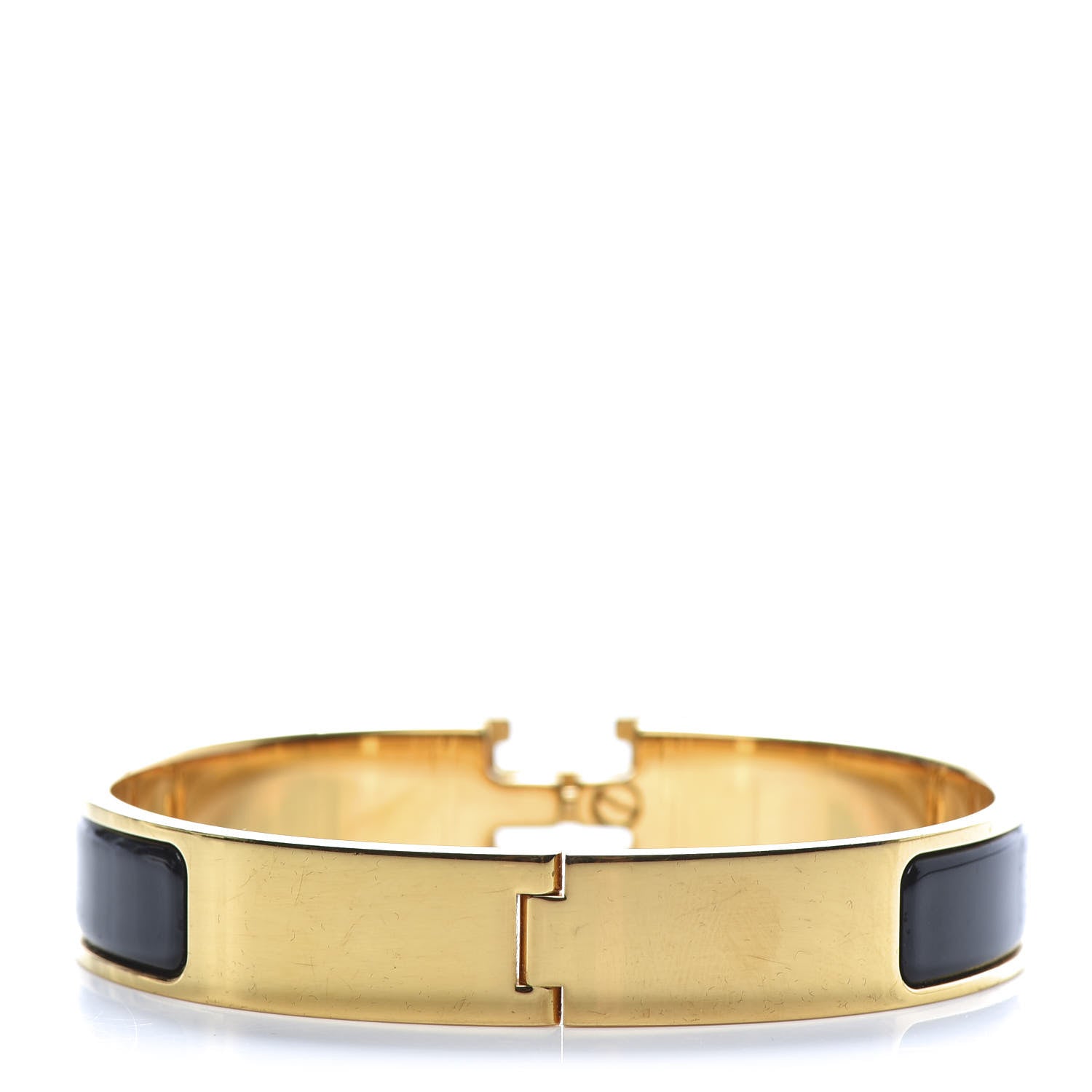 Hermes Enamel Narrow Clic Clac H Bracelet PM Black 3 of 6