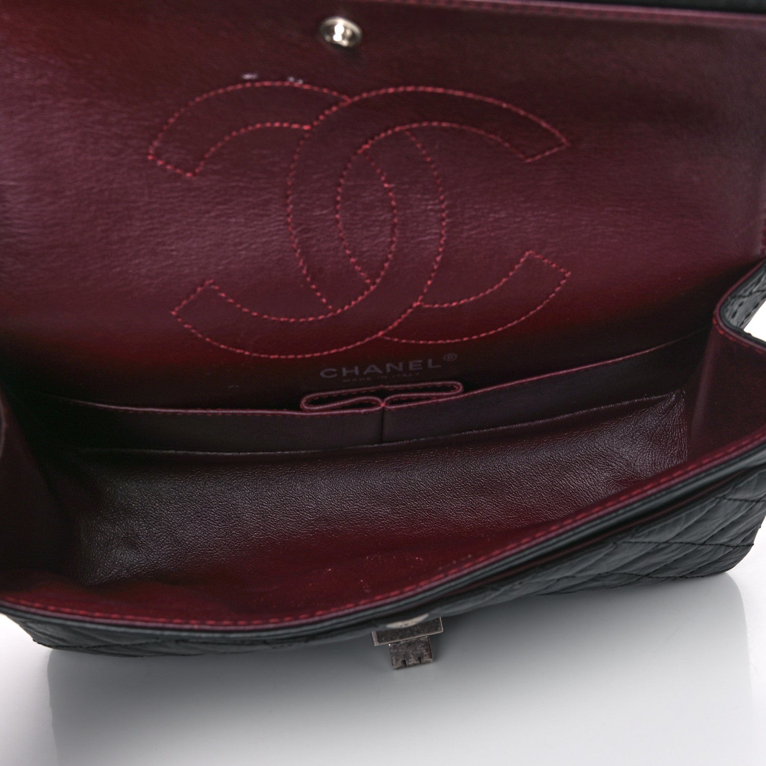 Chanel Aged Calfskin Quilted 2.55 Reissue 225 Flap Black 4 of 16