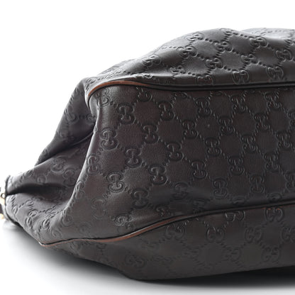 Gucci Guccissima Medium Sukey Hobo Dark Brown 7 of 8