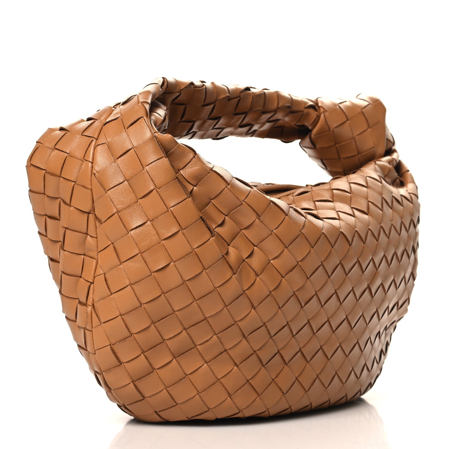 Bottega Veneta Nappa Intrecciato Teen Jodie Hobo Caramel 3 of 10