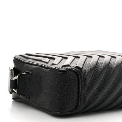 Balenciaga Grained Calfskin Embossed Car Camera Bag Black 9 of 10