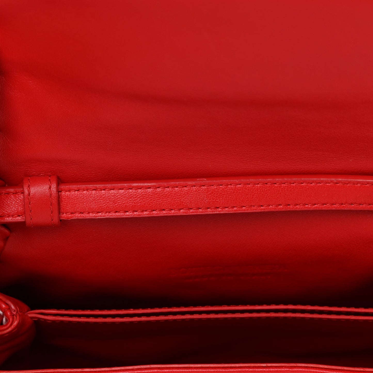 Nappa Intrecciato Mini Crossbody Red